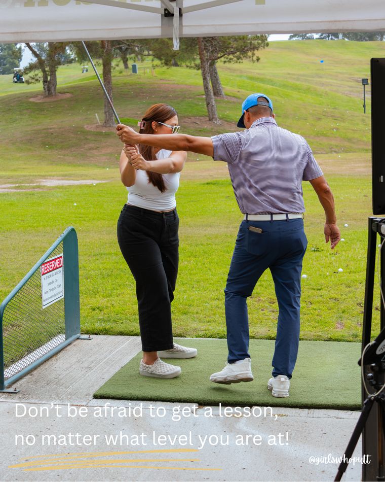 Do not be afraid to get a lesson, no matter what level you are at.